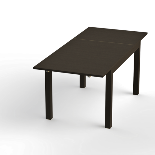 Стол обеденный раскладной ВАРДИГ М 120(180)x80 шпон, ясень черный