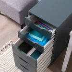 ИКЕА АЛЕКС / Ингар 5 комод 36x71x53, серо-бирюзовый — фото 3