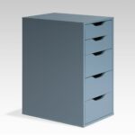 ИКЕА АЛЕКС / Ингар 5 комод 36x71x53, серо-бирюзовый — фото 6