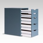 ИКЕА АЛЕКС / Ингар 5 комод 36x71x53, серо-бирюзовый — фото 7