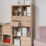 ИКЕА КАЛЛАКС / Фора модуль с двумя ящиками, ручка металл 33х33х37, дуб беленый — фото 11