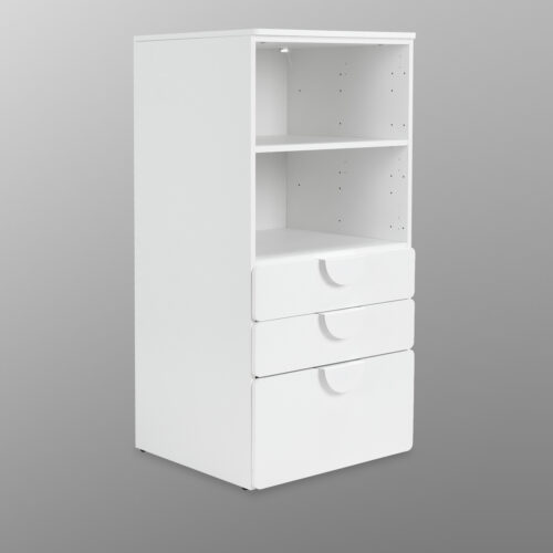ИКЕА СТУВА / ПИКСИ стеллаж с 3 ящиками 60x57x123, робкий подснежник
