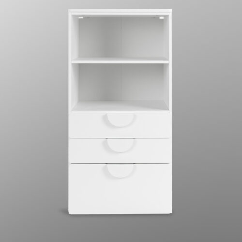 ИКЕА СТУВА / ПИКСИ стеллаж с 3 ящиками 60x57x123, робкий подснежник