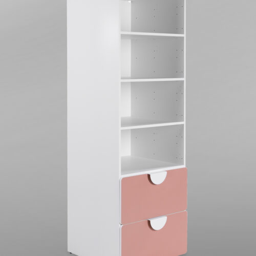 ИКЕА СТУВА / ПИКСИ стеллаж с 2 ящиками 60x57x183, мечтательный пион