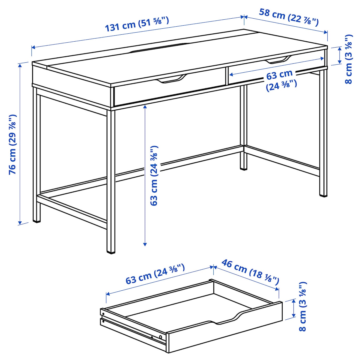 Письменный стол ikea Алекс