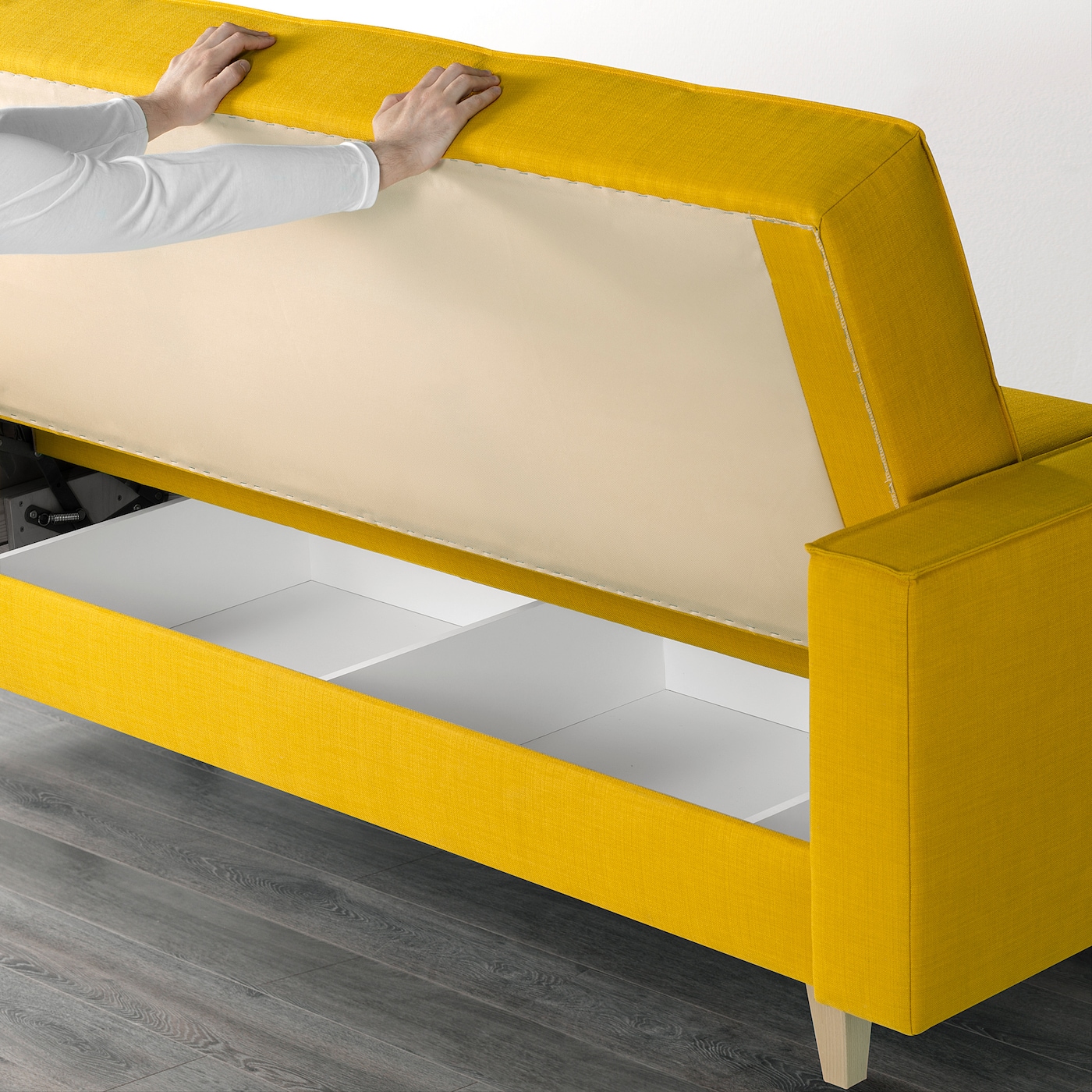 askesta аскеста 3 местный диван кровать шифтебу желтый