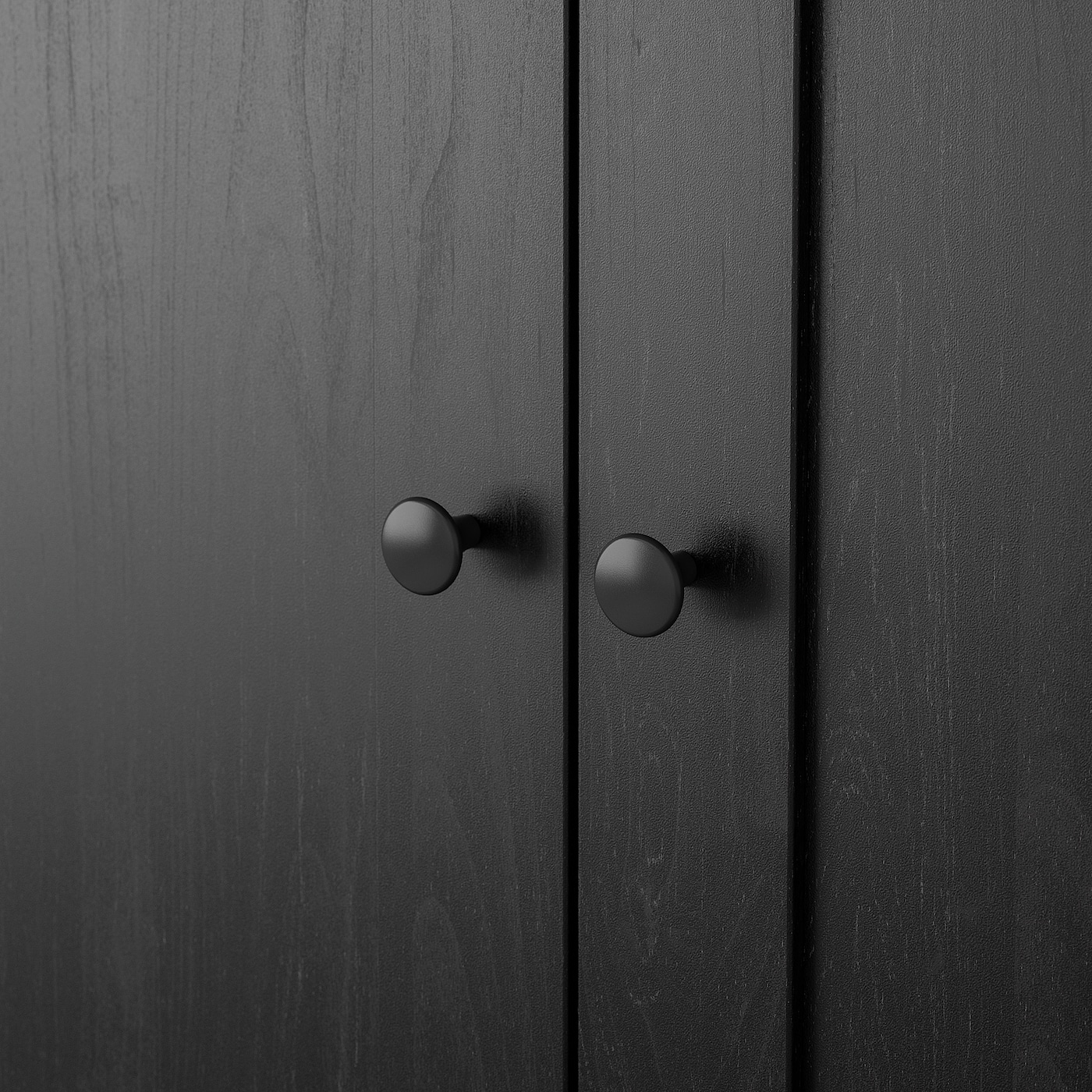 Rakkestad Раккестад гардероб 3-дверный, черно-коричневый117x176 см