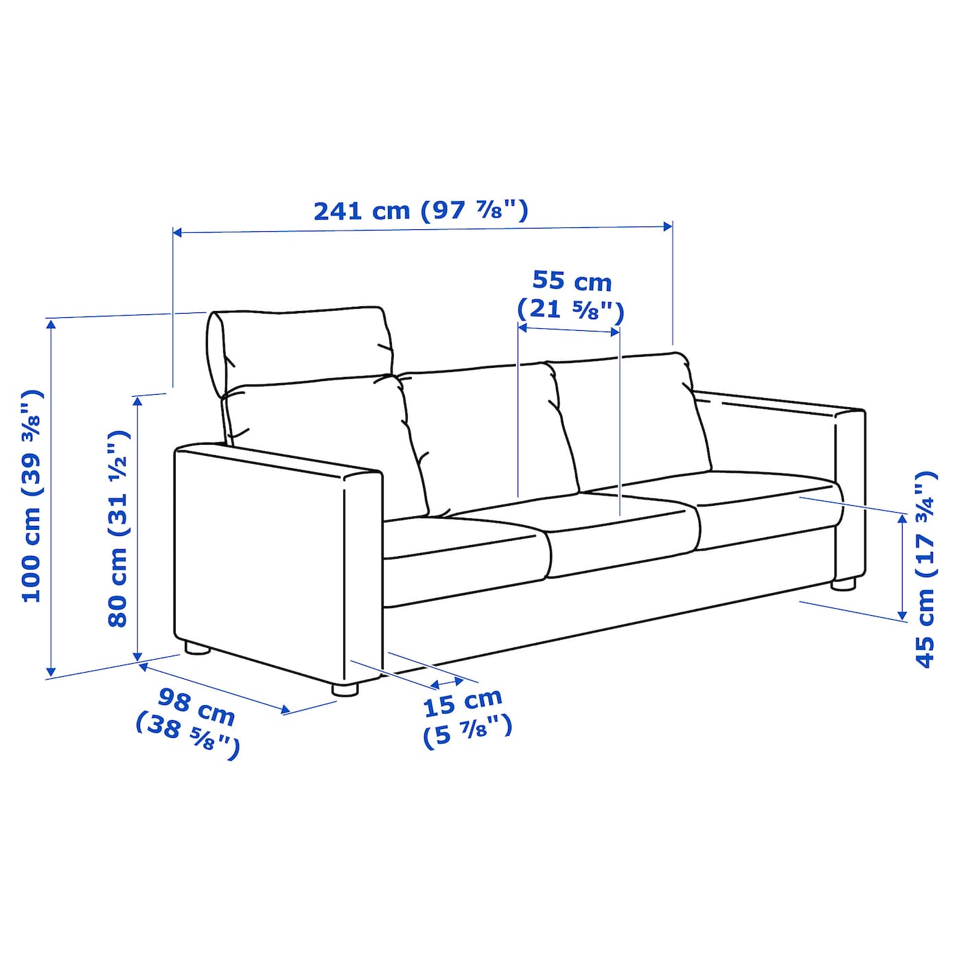Размеры подушек для дивана