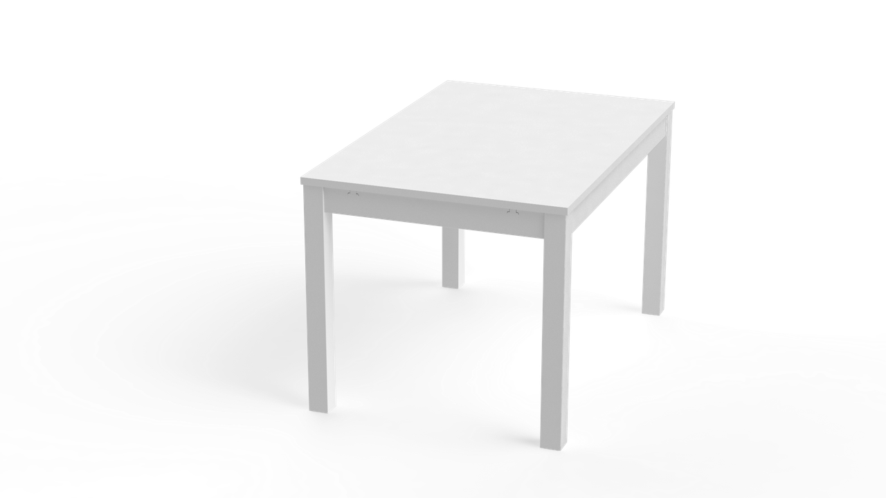 Стол обеденный раскладной ВАРДИГ М 120(180)x80 шпон, ясень белый